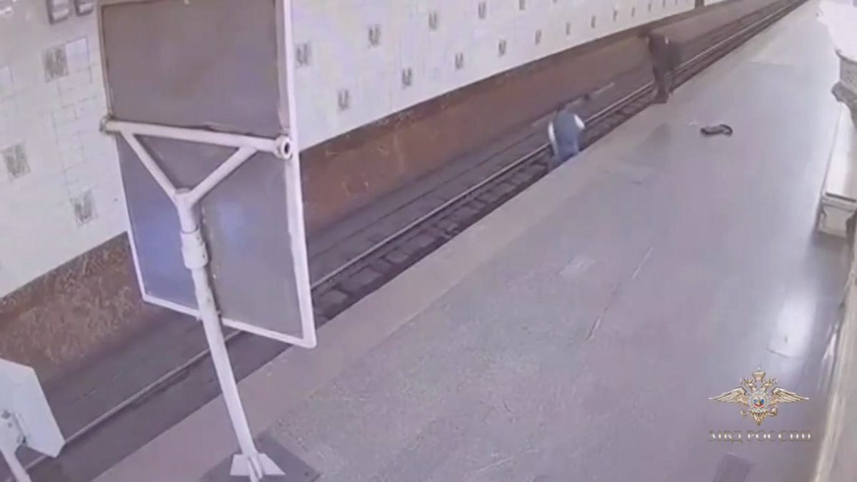 Полицейский и пассажир спасли упавшего с платформы московского метро мужчину