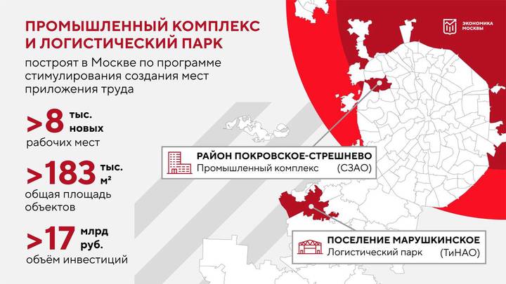 Сергей Собянин одобрил проект строительства промышленного комплекса в Покровском-Стрешневе