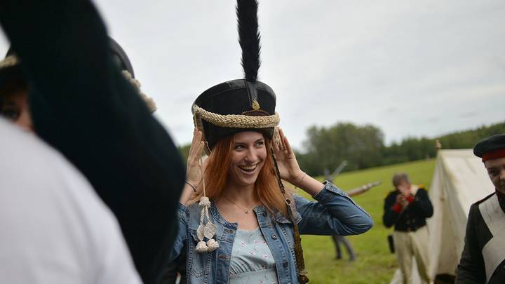 Театрализованное представление «Живые шахматы» в Бородино / Фото: Александр Кочубей / Вечерняя Москва