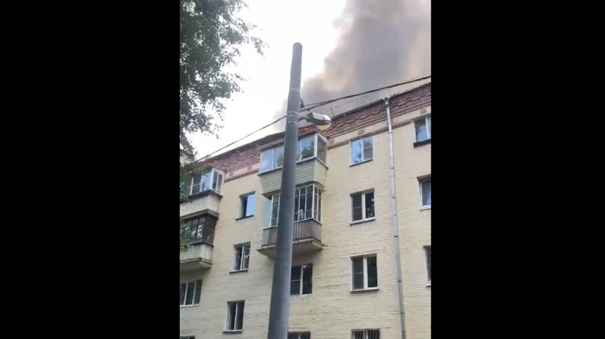 Взрывы в красногорске сегодня ночью 2024. Пожар в Красногорске.