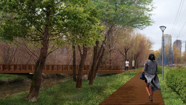 Зона отдыха и новая голубятня: территорию около будущей станции Поклонная МЦД-4 благоустроят Зона отдыха и новая голубятня: территорию около будущей станции Поклонная МЦД-4 благоустроят