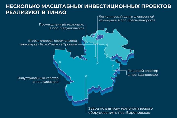Сергей Собянин сообщил о планах реализации масштабных инвестпроектов в ТиНАО