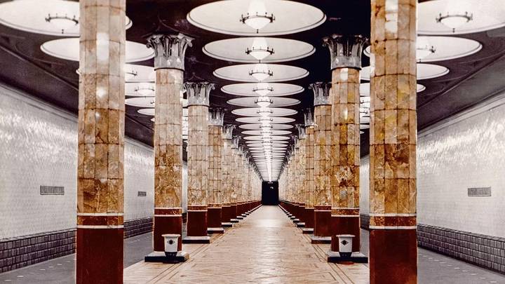 Станция «Киевская», Филевская линия. 1930-е годы / Фото: Главархив Москвы
