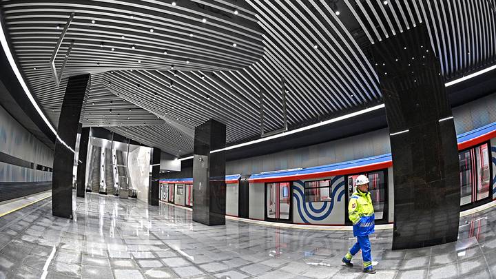 Строительство станции «Аминьевская» Большой кольцевой линии / Фото: АО «Мосинжпроект»