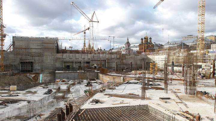 Ход строительства парка «Зарядье» / Фото: АГН Москва