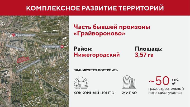Собянин: В Нижегородском районе будет создано новое городское пространство
