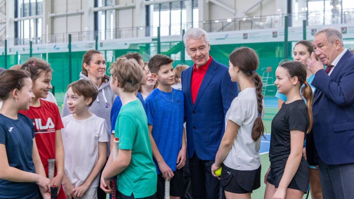 Сергей Собянин открыл всесезонный теннисный центр в Лужниках