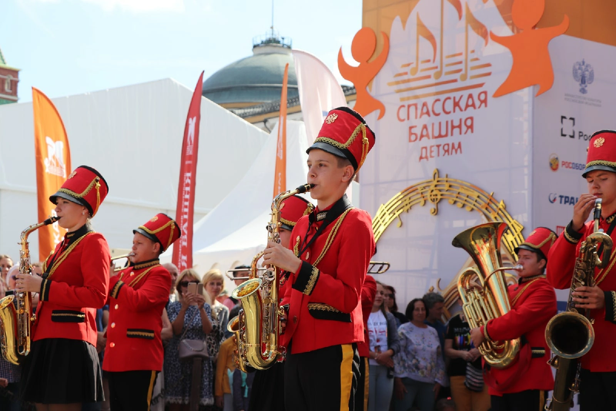 Фестиваль детских духовых оркестров «Спасская башня детям» пройдет на Красной площади с 26 по 28 августа
