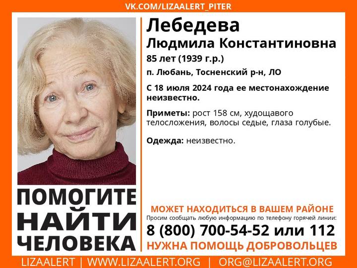 Актриса из «Гоголя» и «Улиц разбитых фонарей» пропала под Петербургом