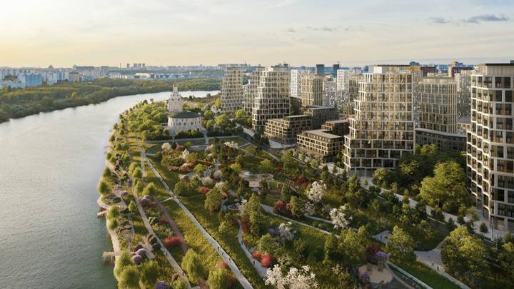 Рядом с Тушинским аэродромом будет создана современная набережная, которая станет частью масштабного проекта по комплексному освоению территории, где сейчас строится новый городской район