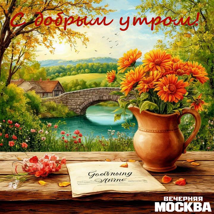 20 красивых открыток с добрым утром: скачать
