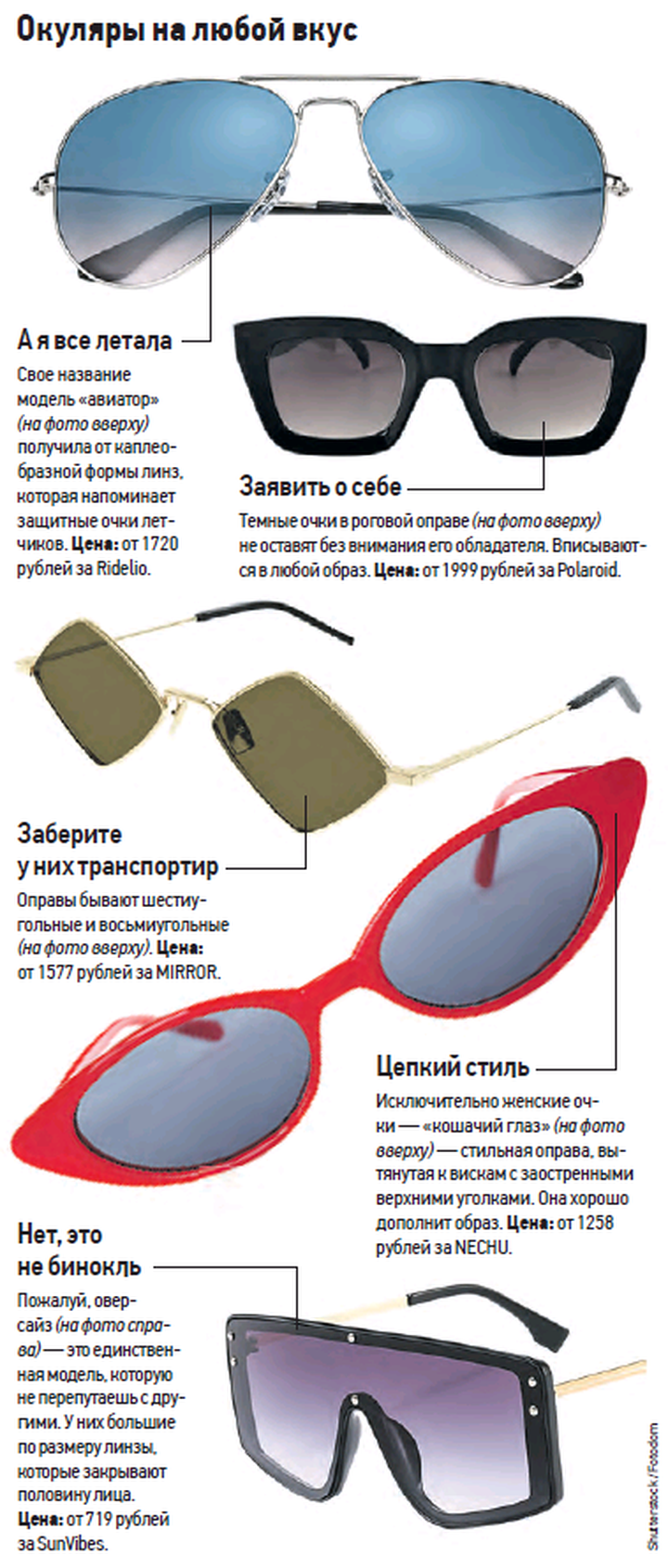 Как выбрать солнцезащитные очки