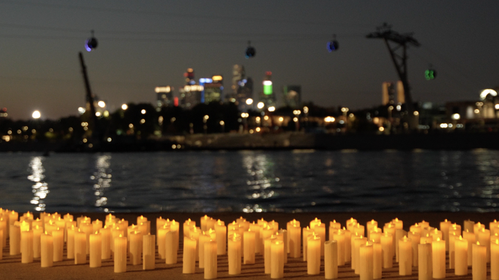 Оркестр MUSE устроил для москвичей перфоманс на Воробьевых горах 