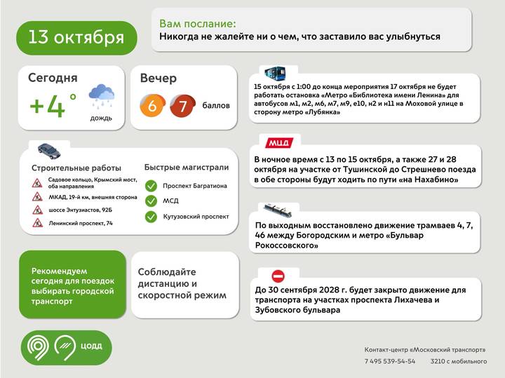 Москвичей призвали пользоваться общественным транспортом из-за непогоды