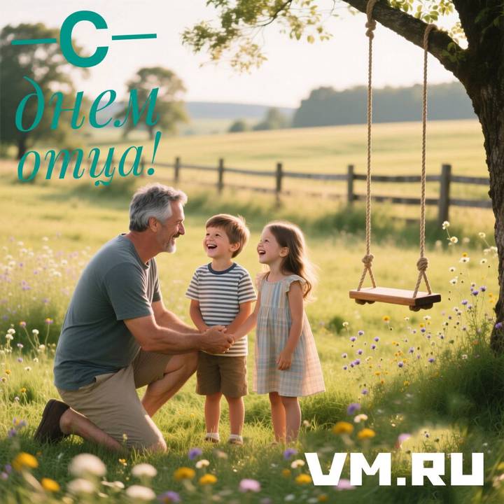 День отца 2025: красивые открытки к празднику