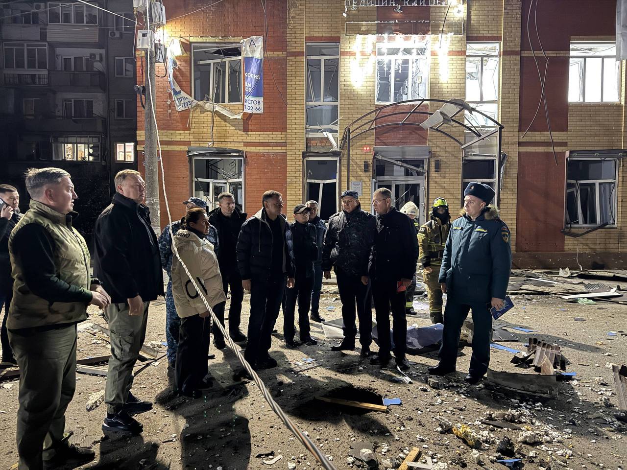 Появились кадры последствий атаки БПЛА на Батайск Ростовской области