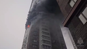 Крупный пожар произошел в квартире жилого дома на Первомайской улице