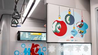 Украшенные поезда «Иволга 4.0» вышли на МЦД-3 и МЦД-4