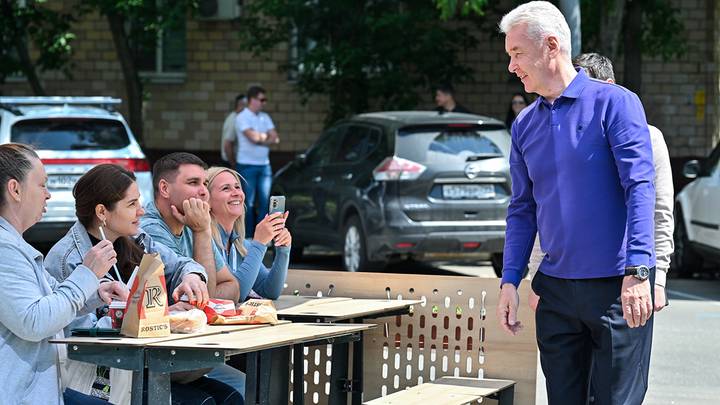 Сергей Собянин осмотрел общественный центр «Баку» / Фото: Пресс-служба мэра и правительства Москвы 