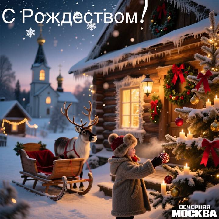 Красивые открытки с рождеством: скачать