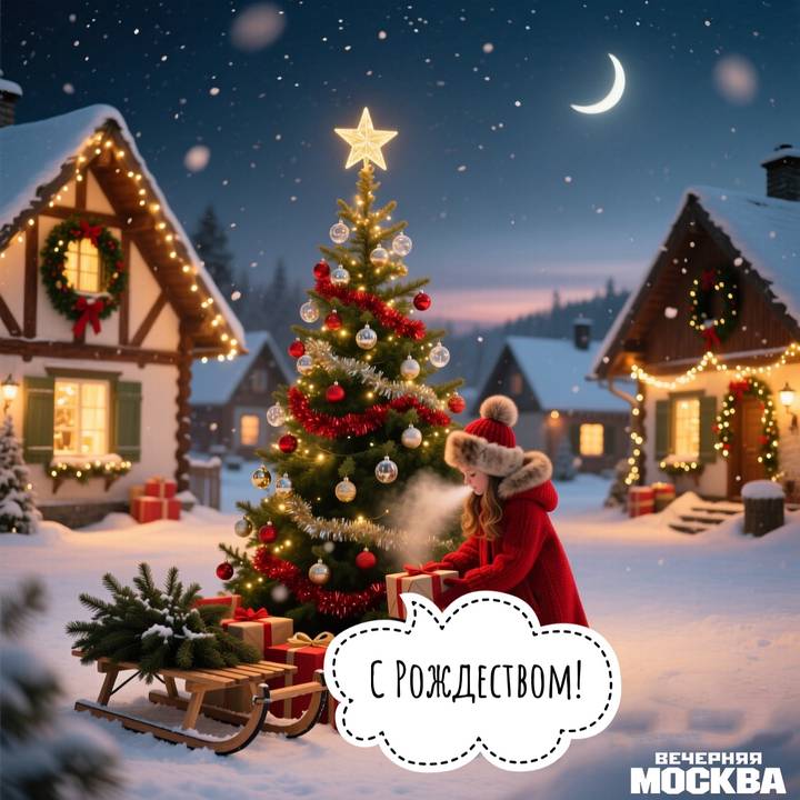 Красивые открытки с рождеством: скачать