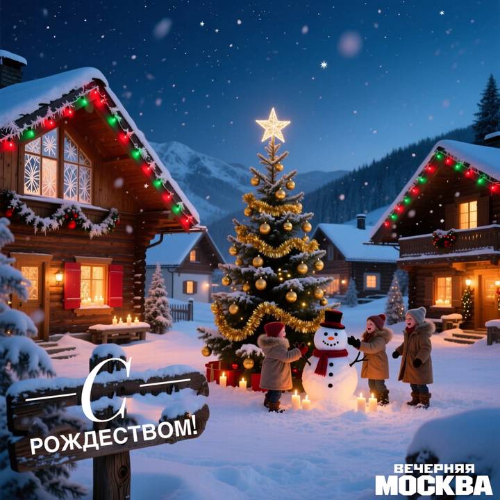 Красивые открытки с рождеством: скачать