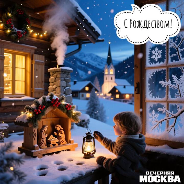 Красивые открытки с рождеством: скачать