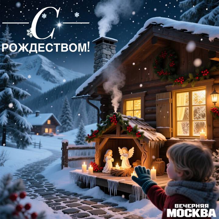 Красивые открытки с рождеством: скачать