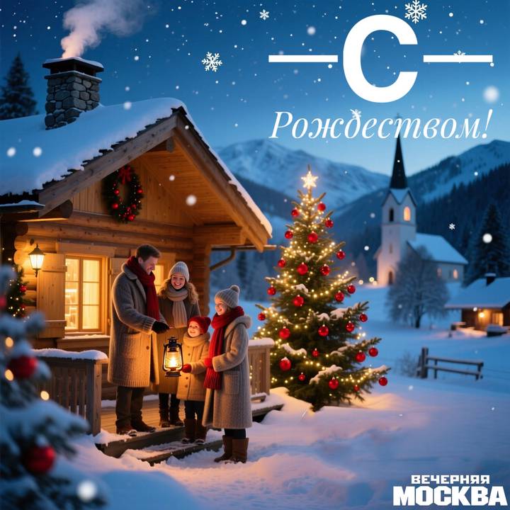 Красивые открытки с рождеством: скачать