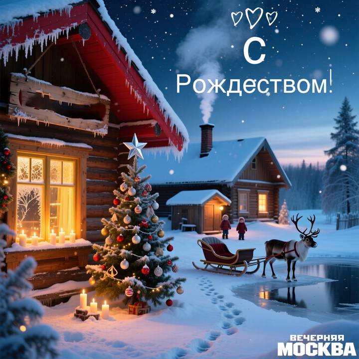 Красивые открытки с рождеством: скачать