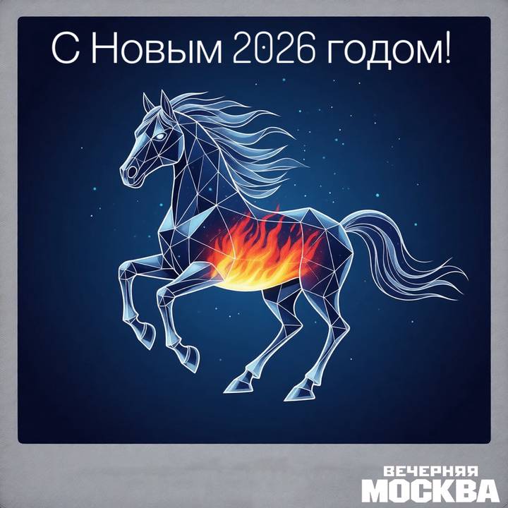 Красивые открытки с Новым годом Огненной лошади 2026: скачать