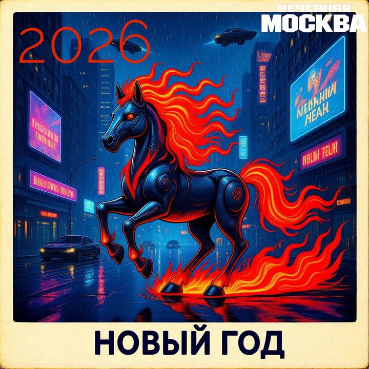 Красивые открытки с Новым годом Огненной лошади 2026: скачать