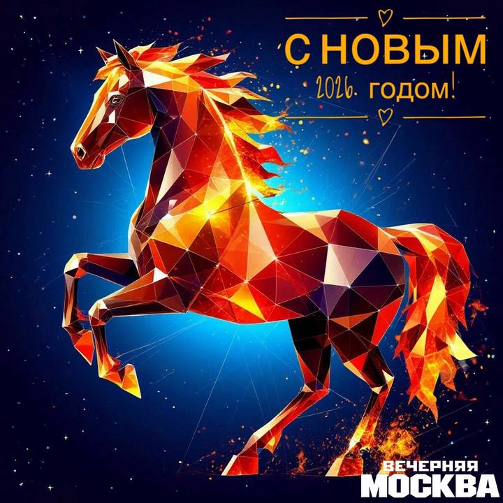 Красивые открытки с Новым годом Огненной лошади 2026: скачать