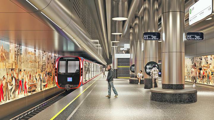 Предполагаемый вид станции «ЗИЛ» Бирюлевской линии метро