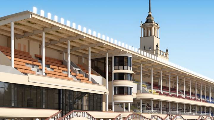 Проект реконструкции Центрального Московского ипподрома позволит увеличить вместимость зрительских трибун