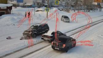 В Красноярском крае водитель сбил двух школьников, переходивших дорогу