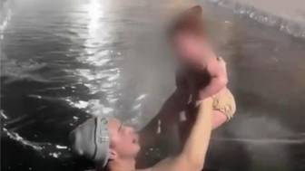 Россиянин трижды окунул годовалого ребенка в прорубь в 30-градусный мороз