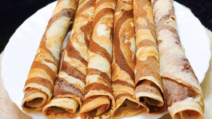 Как приготовить «леопардовые» блины