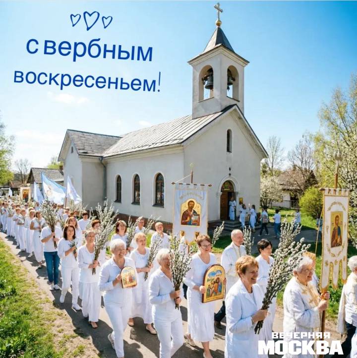 Открытки «С Вербным воскресеньем» 2026: красивые поздравительные картинки