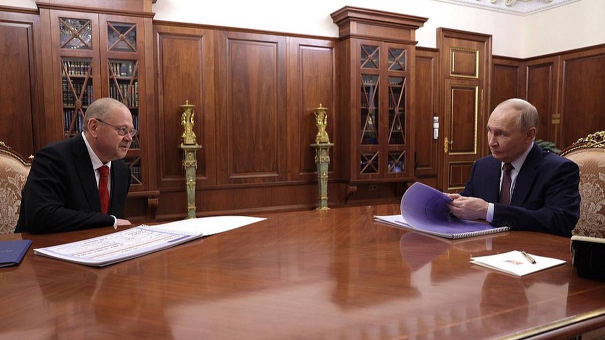 Putin held a working meeting with the governor of the Penza region, Melnichenko