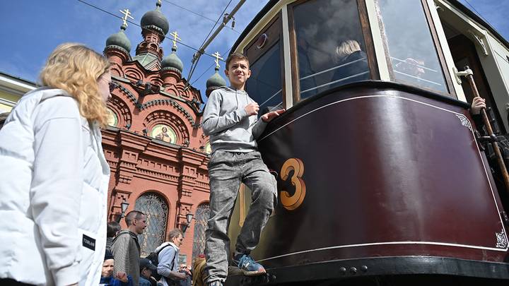 Парад трамваев в Москве / Фото: Александр Кочубей / Вечерняя Москва