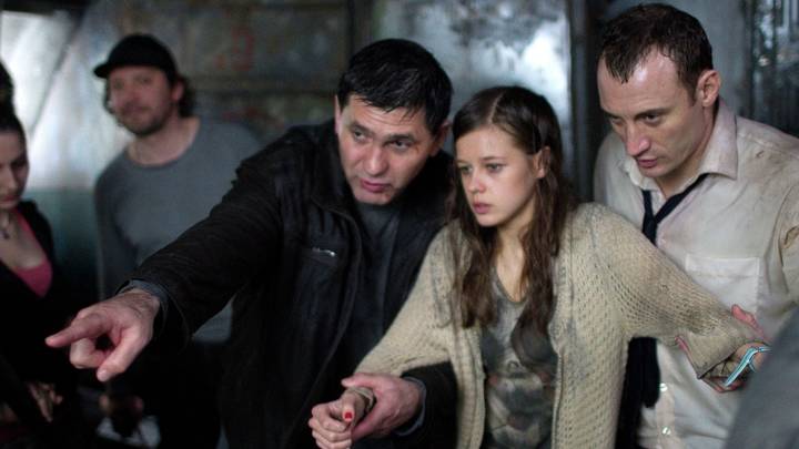 На съемках фильма «Метро»