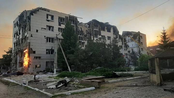 Последствия удара ВСУ по ЛНР