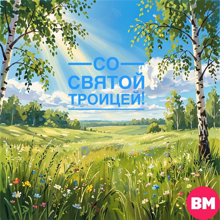 Красивые открытки и картинки «С Троицей» на 2026 год
