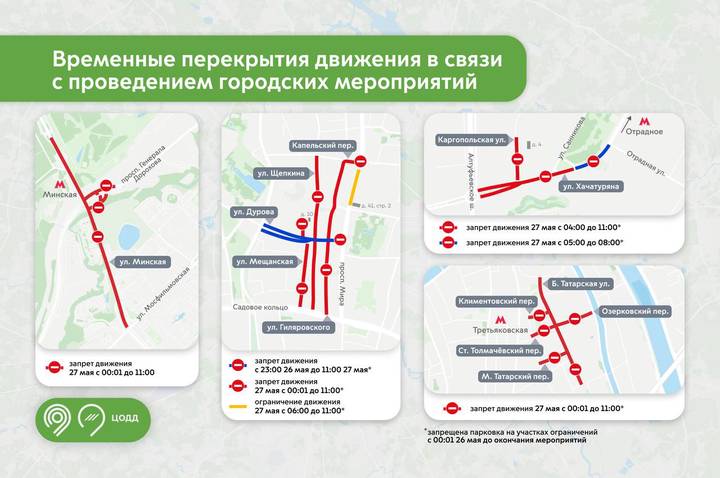 Москвичам напомнили о перекрытиях движения на ряде улиц на Курбан-байрам