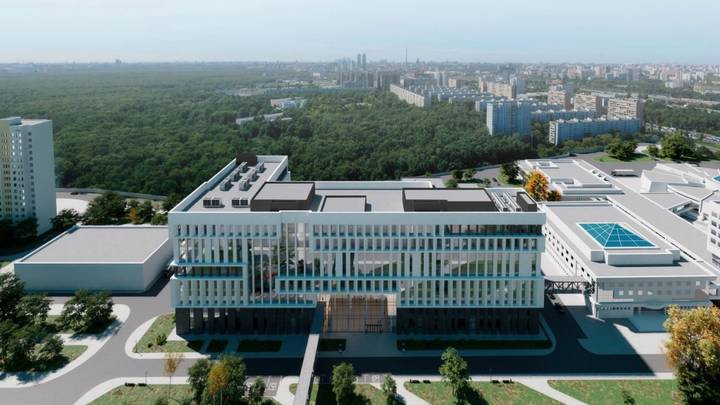 Проект кампуса МГСУ — здания переменной этажности от одного до восьми этажей
