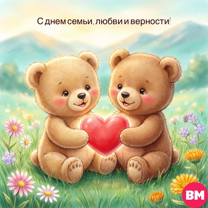 День семьи любви и верности 8 июля 2026 года: открытки скачать бесплатно