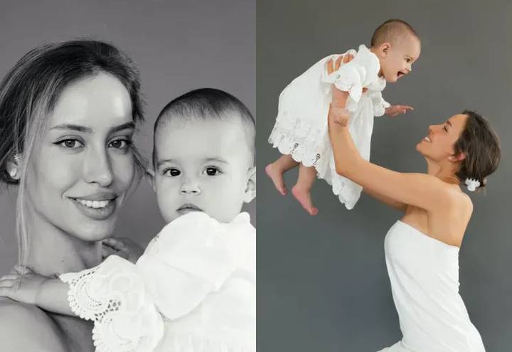 Девушка Тимати Валентина Иванова снялась с годовалой дочерью в парной фотосессии