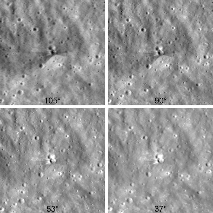 NASA показало 18-метровый кратер на Луне от падения ракеты Илона Маска