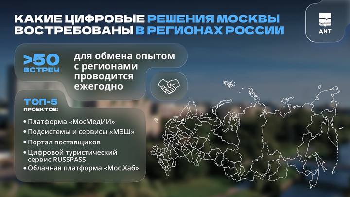 Собянин: Москва предоставляет регионам доступ к лучшим цифровым проектам